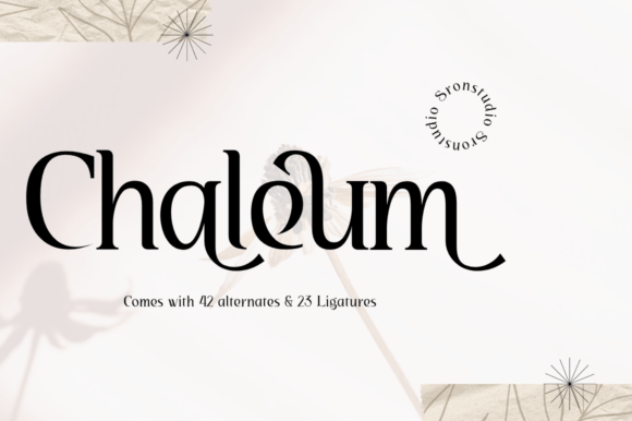 Chaleum: A Modern Display Font for Elegant Design