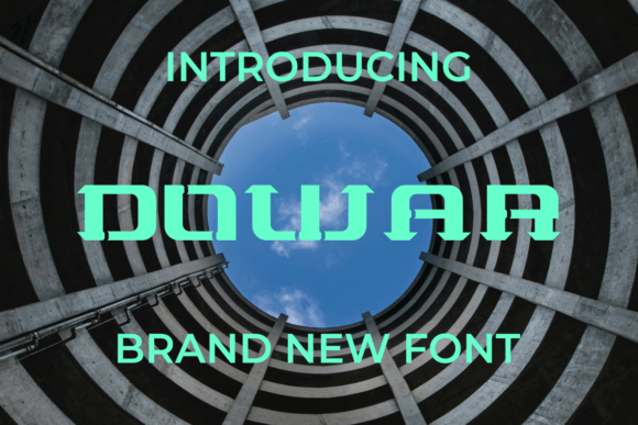 Discover the Power of Dowar: A Bold and Authentic Display Font for Designers