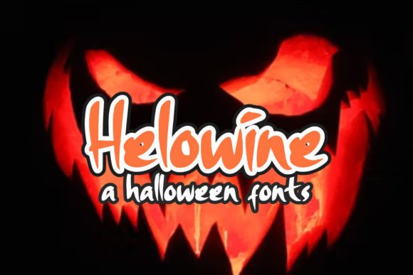 Discover the Power of Helowine: A Bold and Scary Display Font That Brings Designs to Life