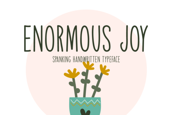 Enormous Joy: A Handwritten Font for Every Creative Project