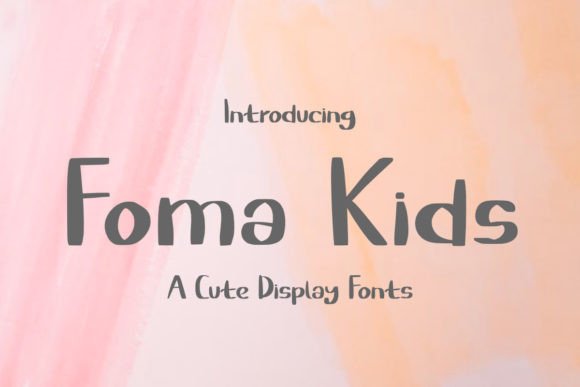Foma Kids: A Quirky Display Font That Brings Joy to Your Designs
