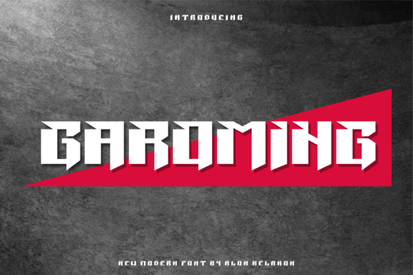Garoming: A Modern Display Font for Strategic Communication