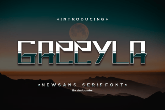 Gazzyla: A Modern Display Font for Futuristic Design