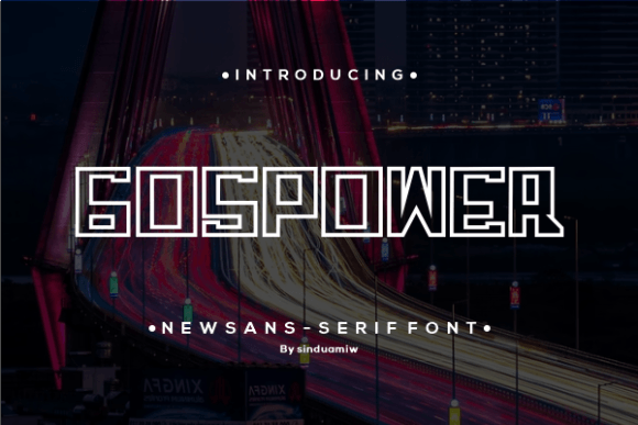 Gospower: A Modern Font for Creative Expression