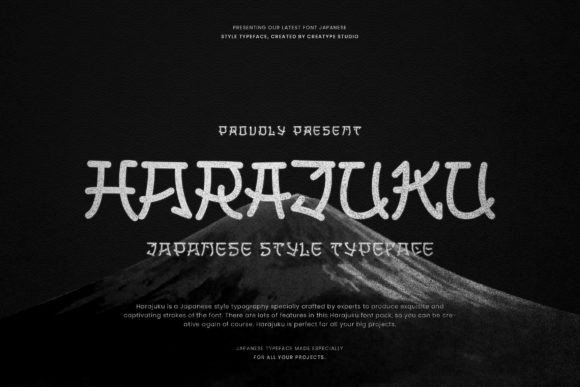 Harajuku: The Ultimate Japanese-Style Display Font for Creative Projects