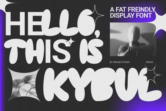 Kybul: A Bubbly, Sweet Display Font for Casual Design Projects