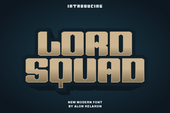 Lord Squad: A Modern Display Font for Creative Expression