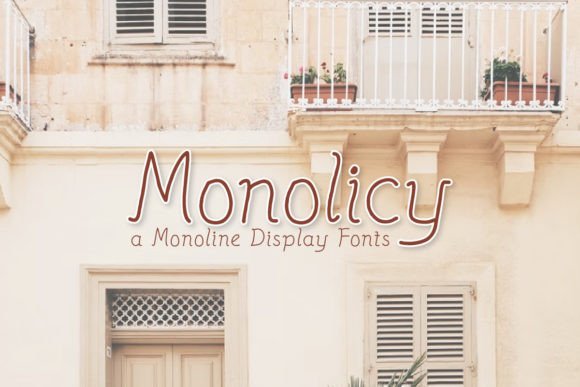 Monolicy: A Unique Font for Authentic Design