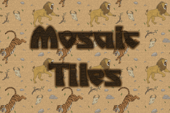 Mosaic Tiles: A Playful Display Font for Creative Projects