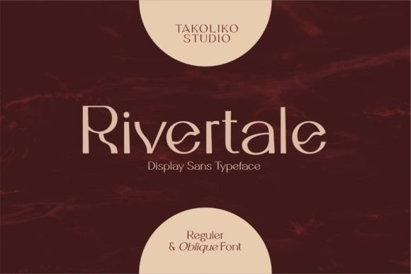 Rivertale: A Flowing Display Sans Serif for Modern Design