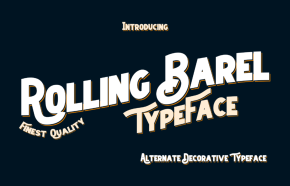 Rolling Barel: A Versatile Display Font