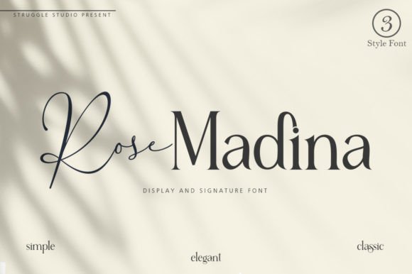 Rose Madina: A Handcrafted Font for Authentic Design Expression