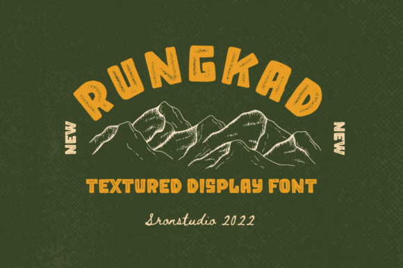 Rungkad: A Vintage Textured Font
