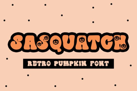 Sasquatch: A Retro and Pumpkin-Inspired Font for Fall Creativity