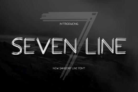 Sevenline: A Bold Geometric Font for Creative Expression