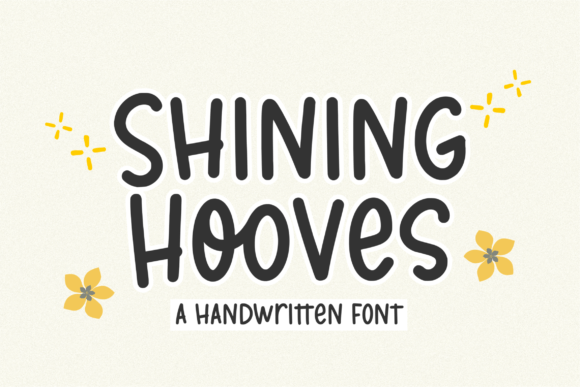 Shining Hooves: A Cute Display Font for Creative Projects