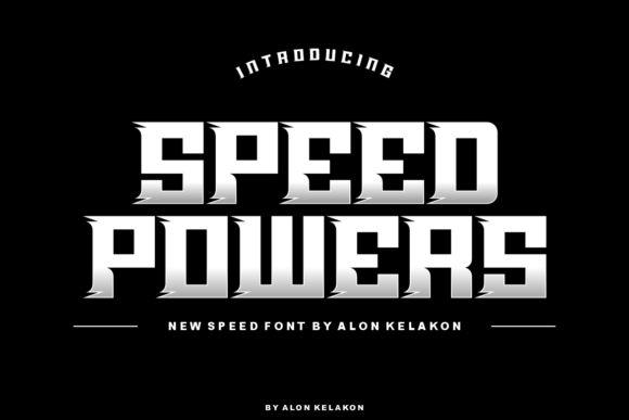Speed Powers: A Dynamic Display Font for Creative Expression