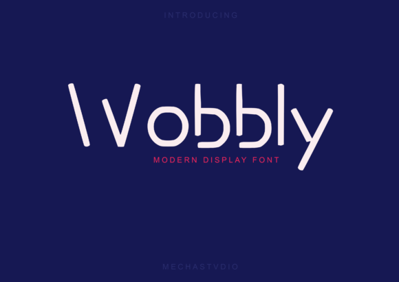 Wobbly: A Unique Display Font for Standout Design